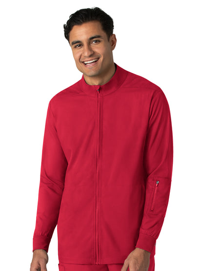 Men's Four-Pocket Warm-Up Jacket - 8351 - Red