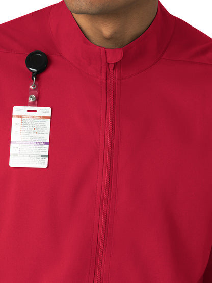 Men's Four-Pocket Warm-Up Jacket - 8351 - Red