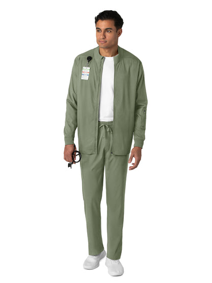 Men's Four-Pocket Warm-Up Jacket - 8351 - Sage