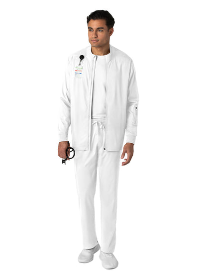 Men's Four-Pocket Warm-Up Jacket - 8351 - White