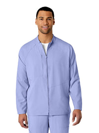 Men's Three-Pocket Zip-Front Warm-Up Jacket - 8355 - Ceil Blue