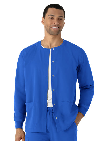 Unisex Two-Pocket Warm-Up Scrub Jacket - 8680 - Royal