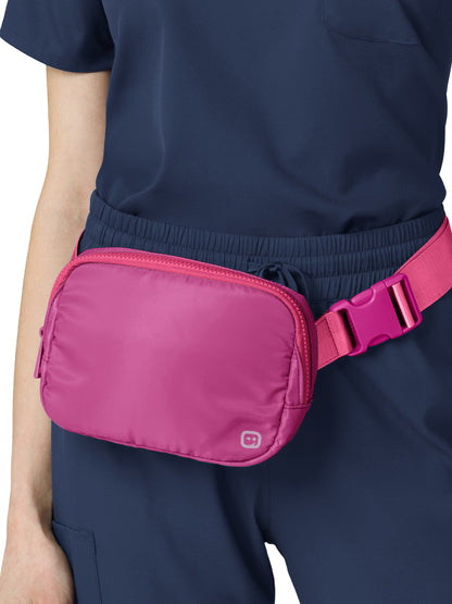 Chatelaine Four-Pocket Belt Bag - A101 - Raspberry