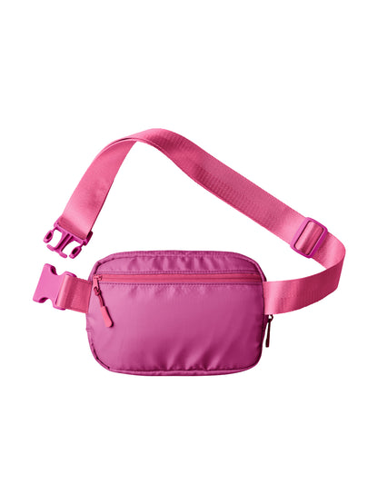 Chatelaine Four-Pocket Belt Bag - A101 - Raspberry