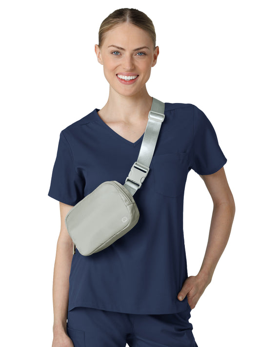 Chatelaine Four-Pocket Belt Bag - A101 - Light Grey