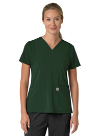 Women's Three-Pocket Flex Panel V-Neck Top - C13210 - Douglas Fir