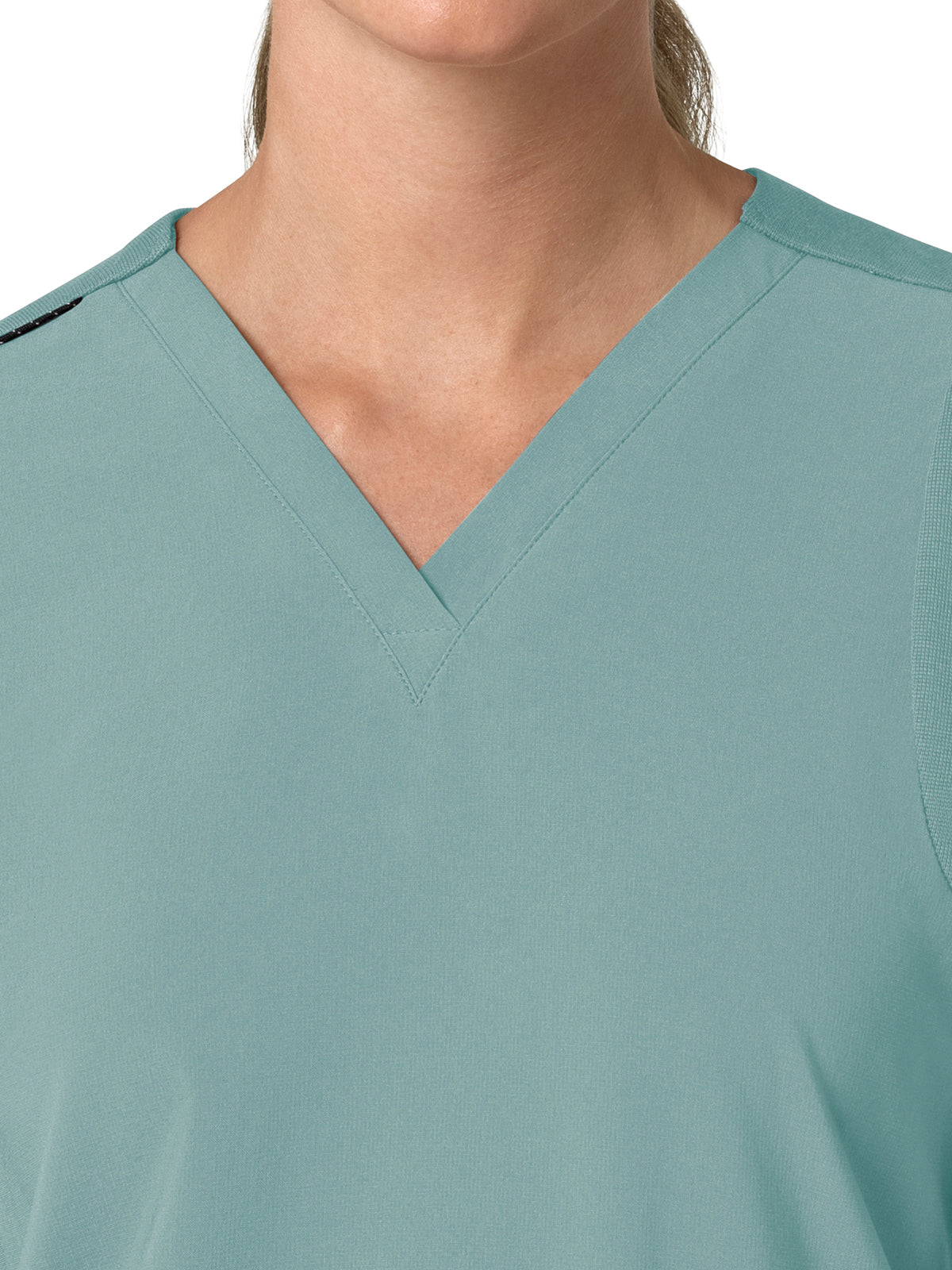 Women's Three-Pocket Flex Panel V-Neck Scrub Top - C13210 - Summer Blue