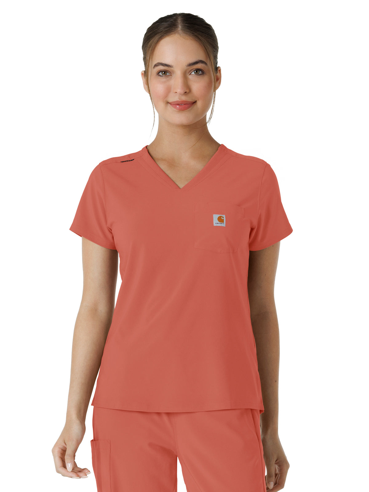 Women's One-Pocket Tuck-In Top - C13410 - Dusty Cedar