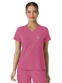 Women's One-Pocket Tuck-In Top - C13410 - Electric Fuschia