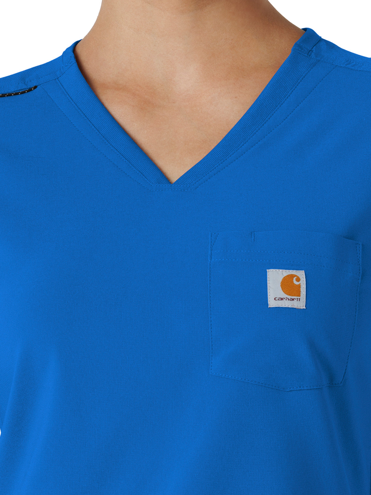 Women's One-Pocket Tuck-In Scrub Top - C13410 - Royal Blue