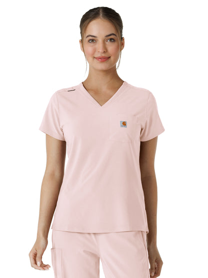 Women's One-Pocket Tuck-In Top - C13410 - Soft Rose
