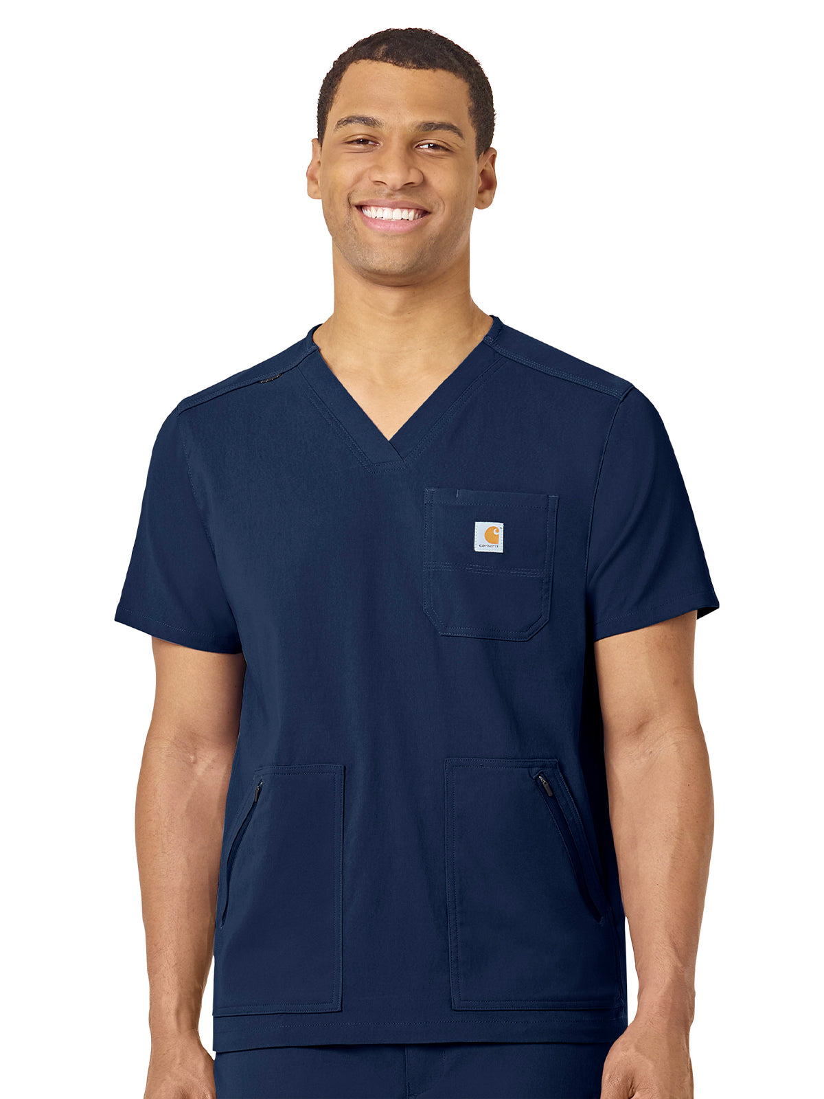 Men's Modern Fit 5-Pocket V-Neck Top - C15037 - Navy