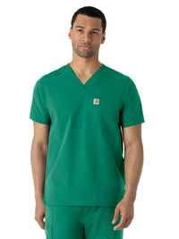 Men's Four-Pocket Modern Fit V-Neck Top - C16113 - Hunter