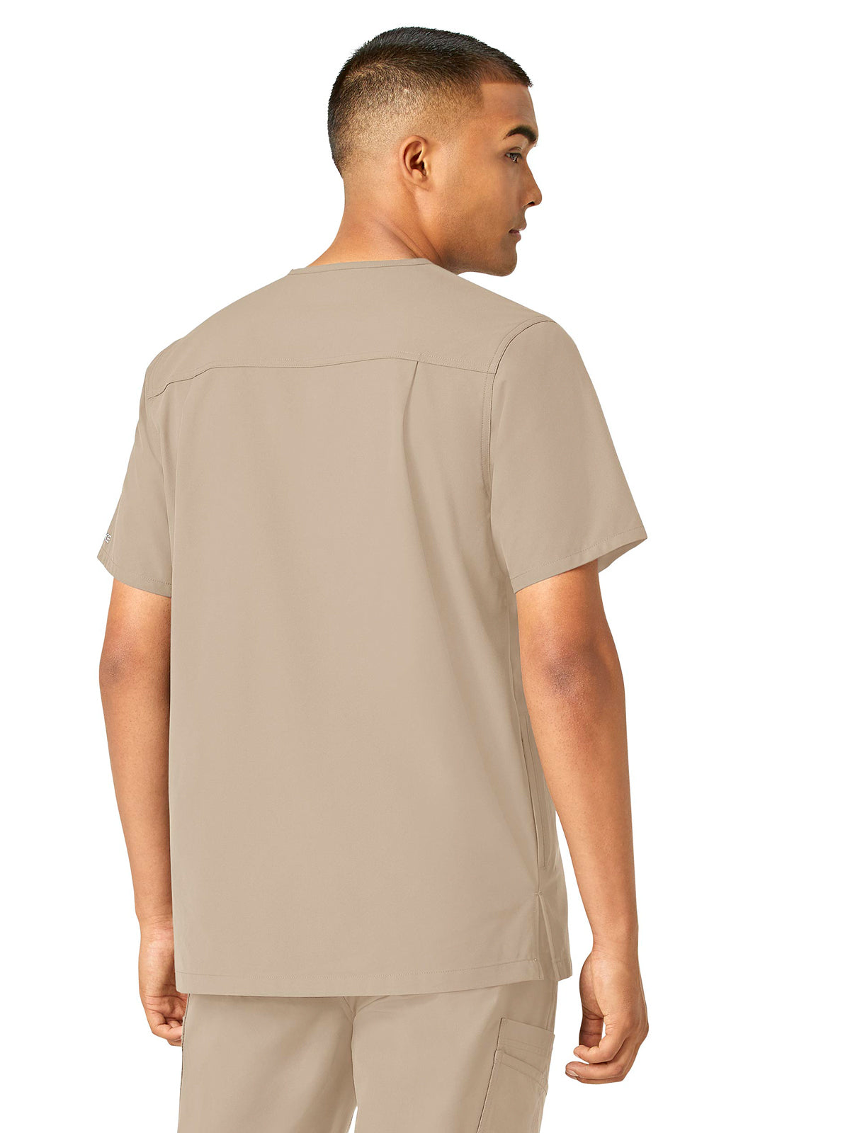 Men's Four-Pocket Modern Fit V-Neck Top - C16113 - Khaki