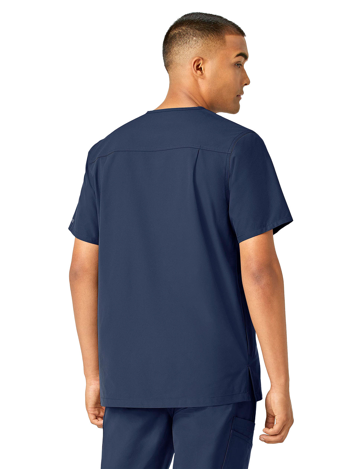 Men's Four-Pocket Modern Fit V-Neck Top - C16113 - Navy