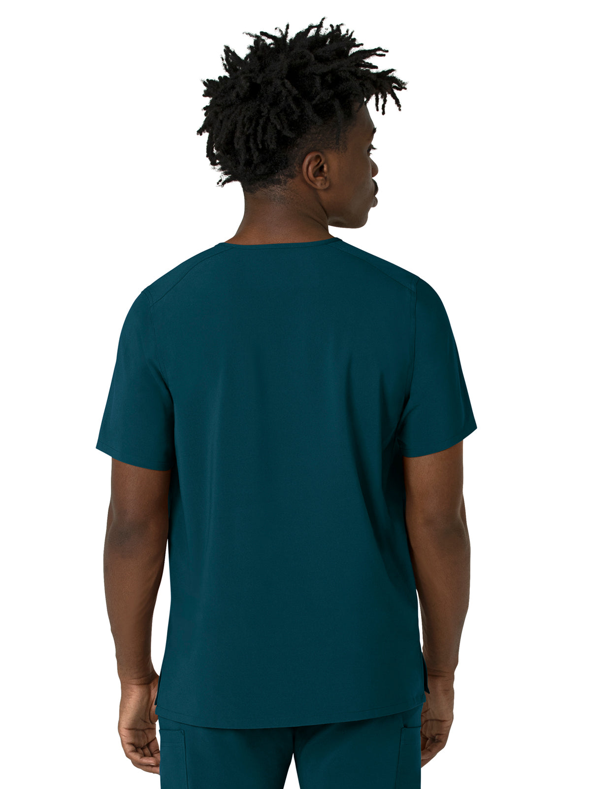 Men's Three-Pocket V-Neck Scrub Top - C16410 - Caribbean