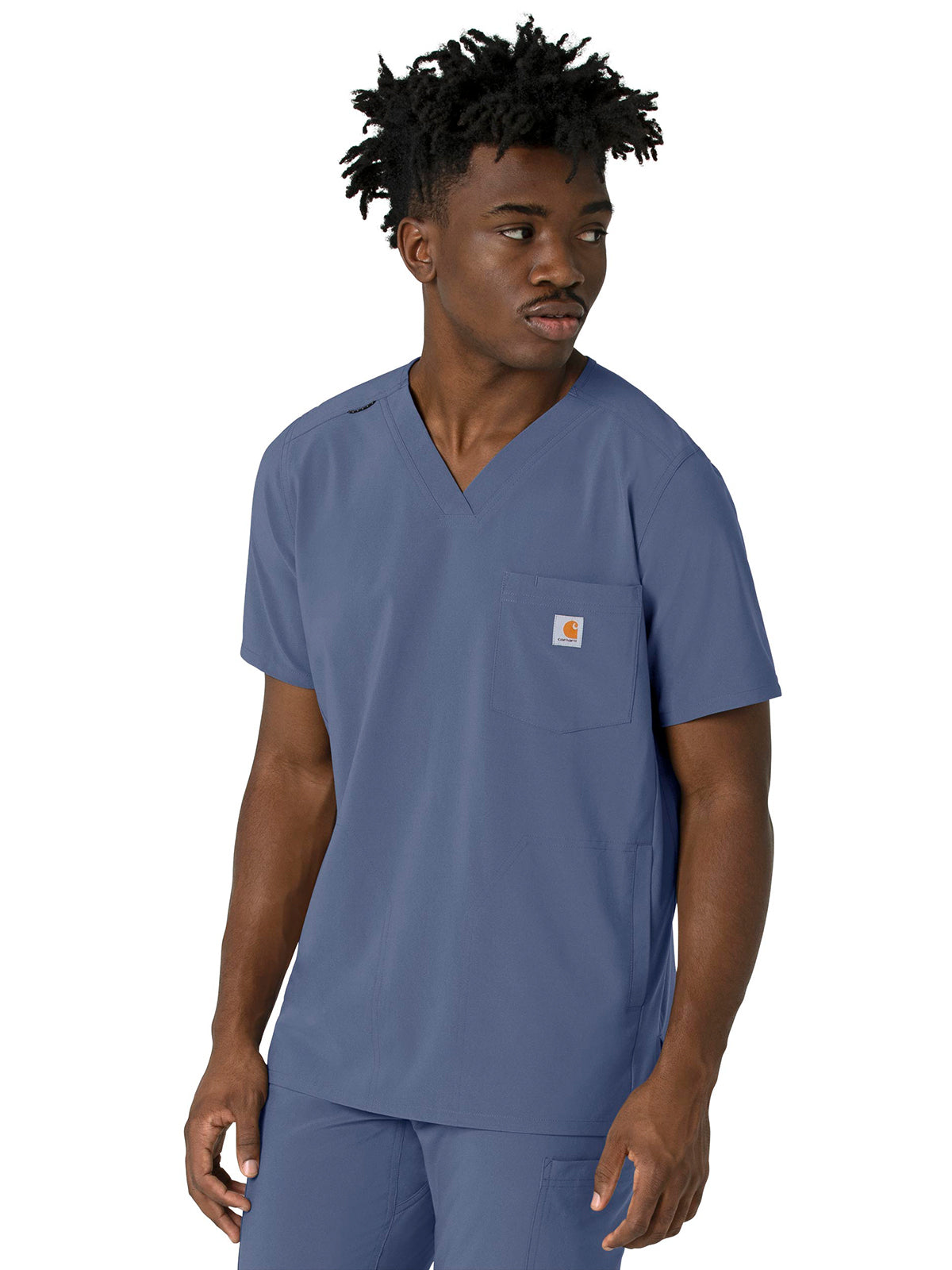 Men's Three-Pocket V-Neck Scrub Top - C16410 - Riverside