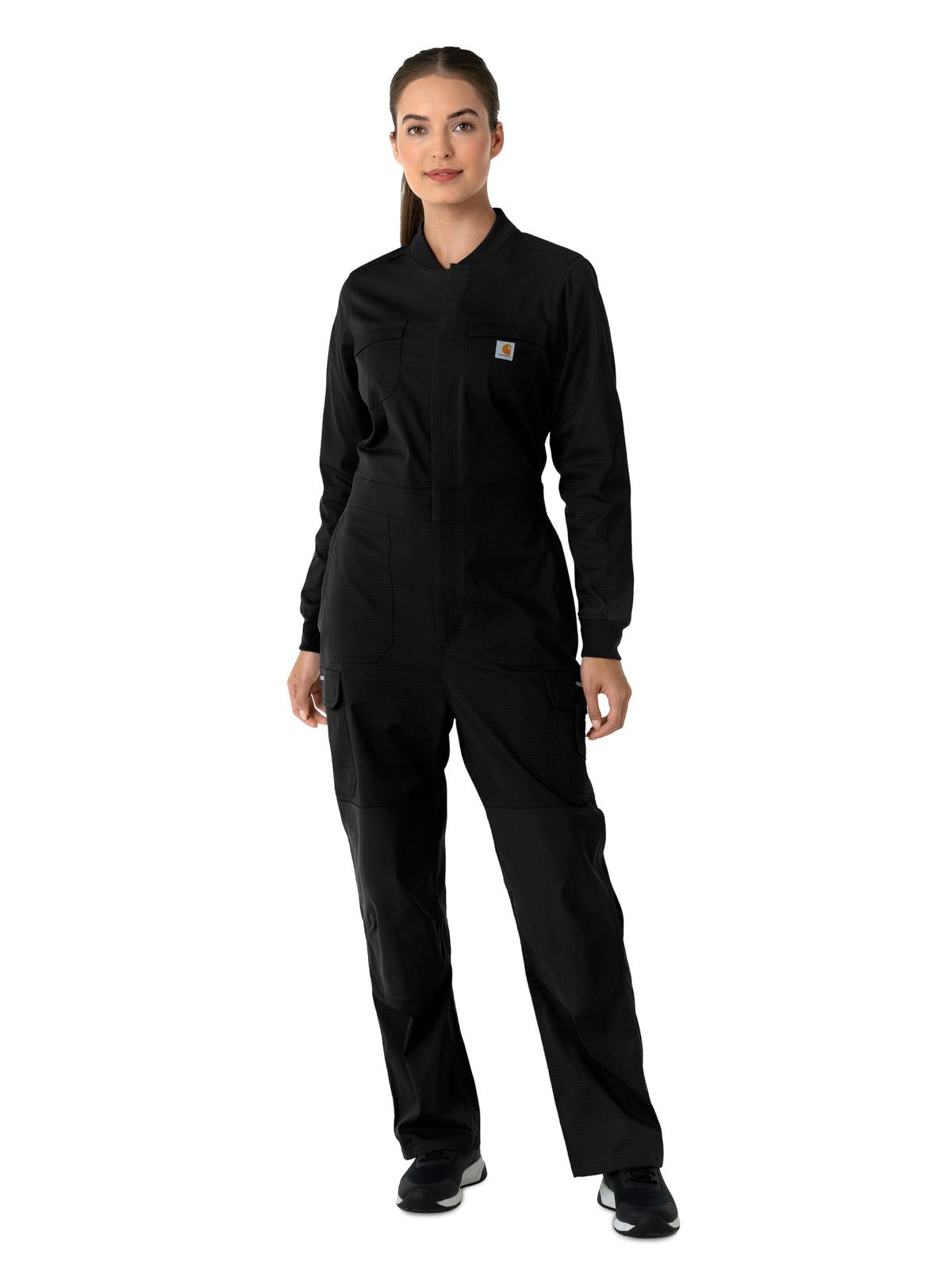 Women's Eleven-Pocket Ripstop Coverall - C21418 - Black