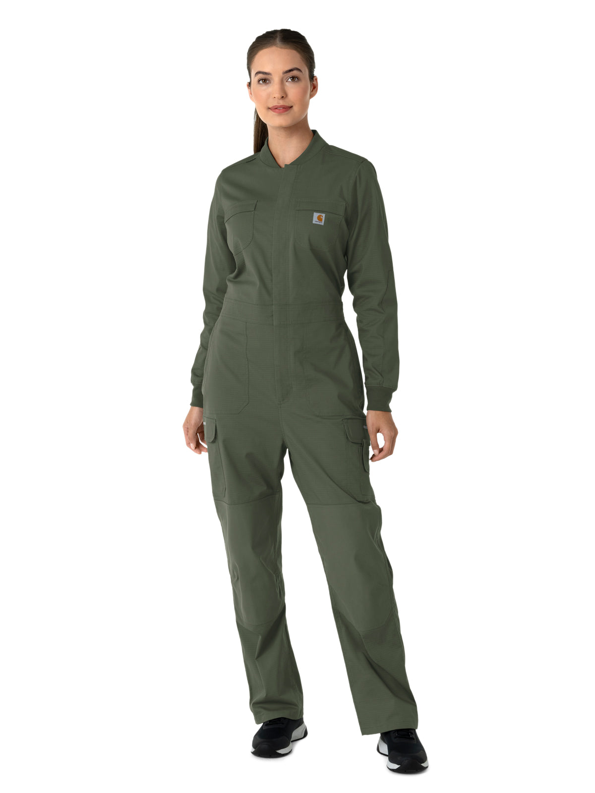 Women's Eleven-Pocket Ripstop Coverall - C21418 - Olive