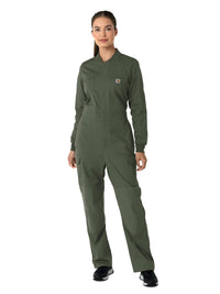 Women's Eleven-Pocket Ripstop Coverall - C21418 - Olive