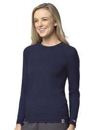 Women's Modern Fit Long Sleeve Tee - C31002 - Navy