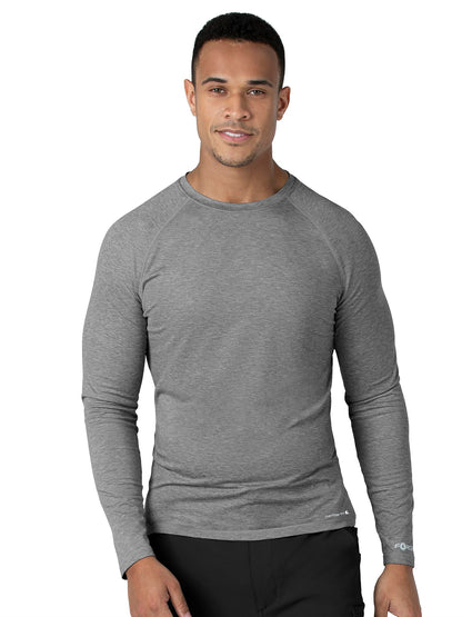 Men's Performance Long Sleeve Tee - C32009 - Grey Heather