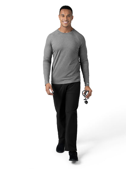 Men's Performance Long Sleeve Tee - C32009 - Grey Heather