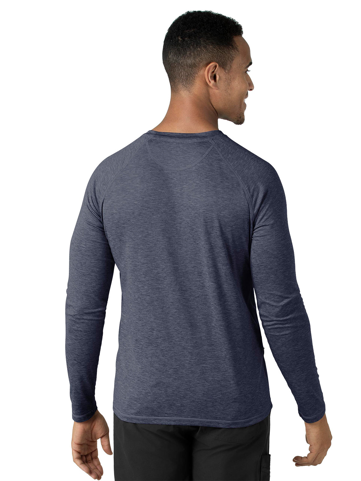 Men's Performance Long Sleeve Tee - C32009 - Navy Heather