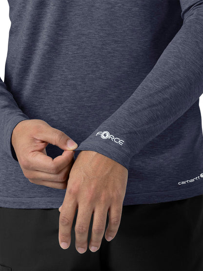 Men's Performance Long Sleeve Tee - C32009 - Navy Heather