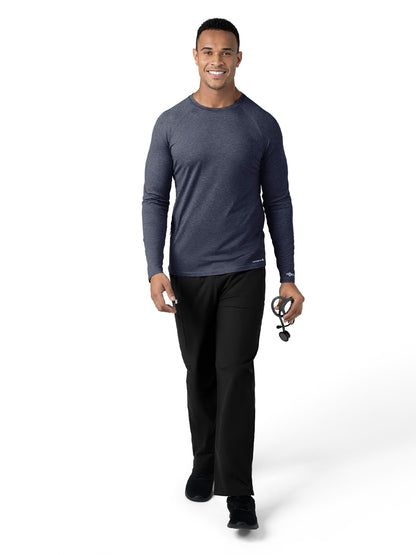 Men's Performance Long Sleeve Tee - C32009 - Navy Heather