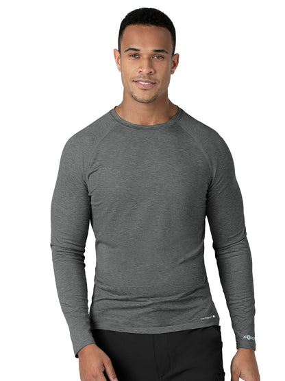 Men's Performance Long Sleeve Tee - C32009 - Pewter Heather