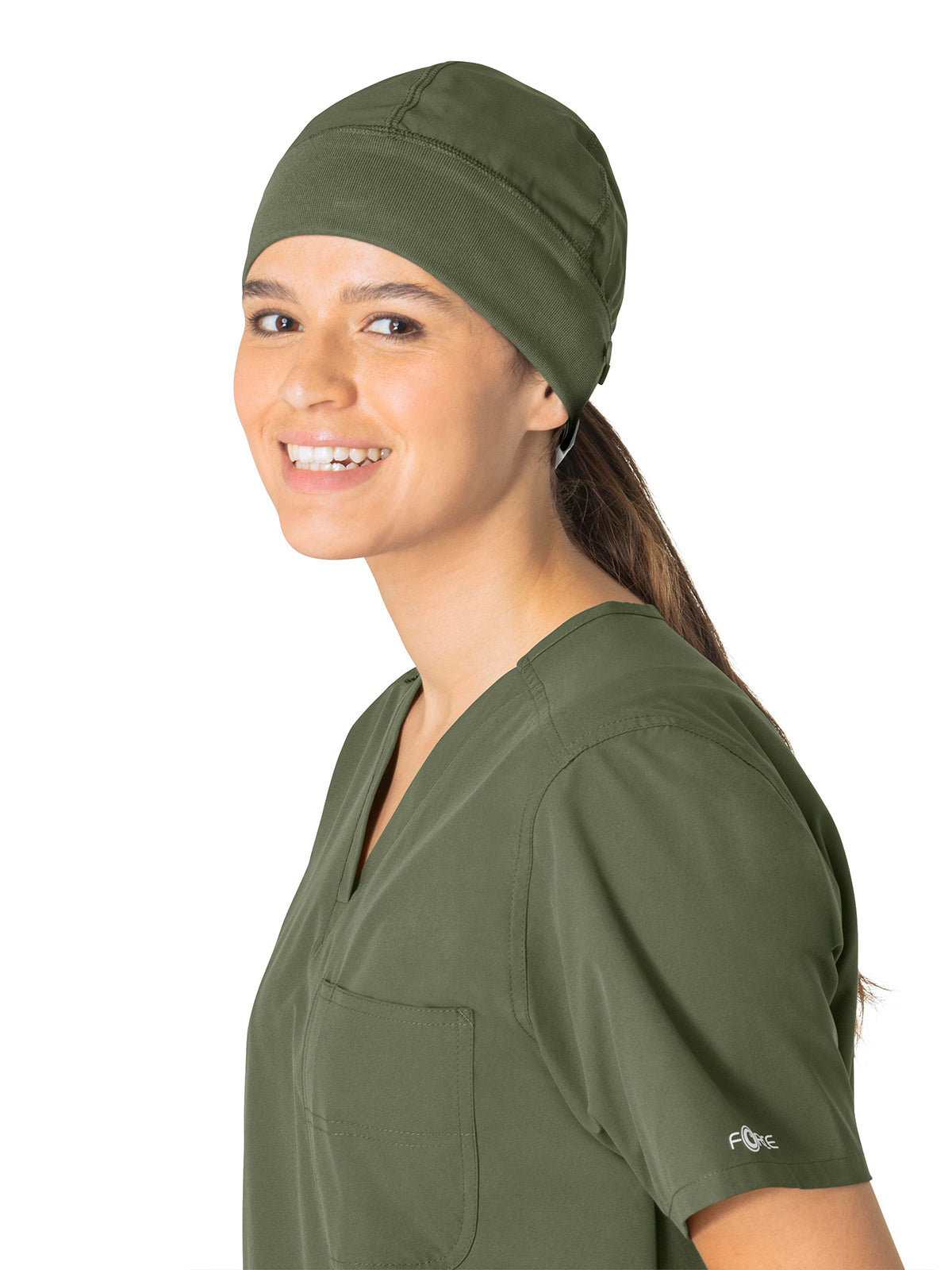 Unisex Modern Fit Scrub Cap Beanie - C40013 - Olive