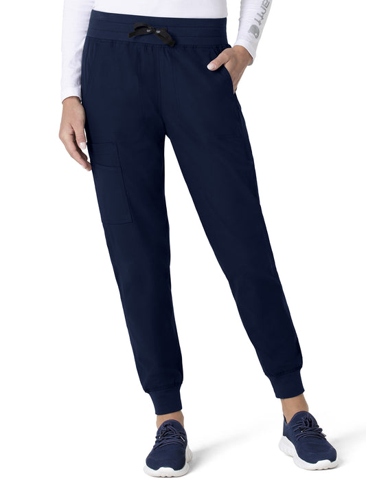 Women's Seven-Pocket Modern Fit Jogger Pant - C51113 - Navy