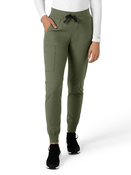 Women's Seven-Pocket Modern Fit Jogger Pant - C51113 - Olive