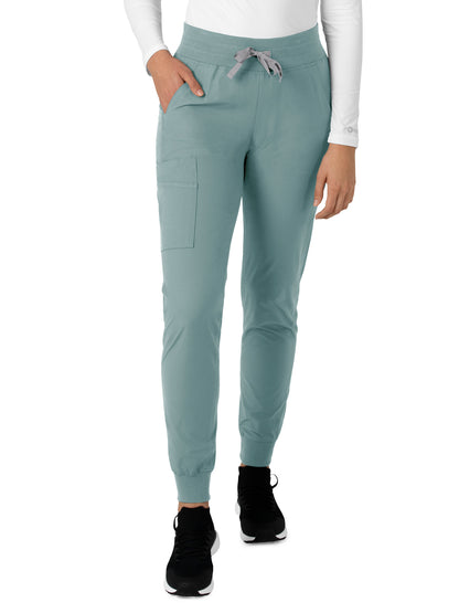 Women's Seven-Pocket Modern Fit Jogger Pant - C51113 - Summer Blue