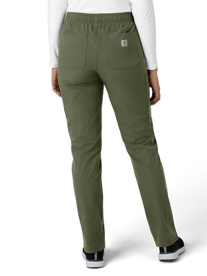 Women's Nine-Pocket Modern Fit Straight Leg Pant - C51213 - Olive