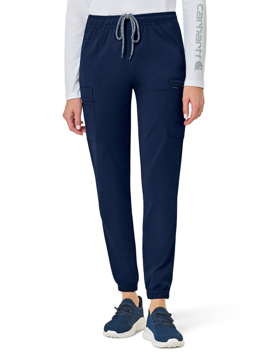Women's Nine-Pocket Cargo Jogger Pant - C52137 - Navy