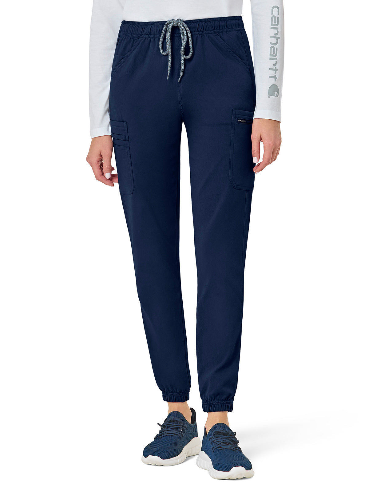 Women's Nine-Pocket Cargo Jogger Pant - C52137 - Navy