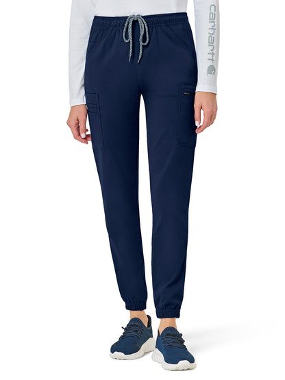Women's Nine-Pocket Cargo Jogger Pant - C52137 - Navy