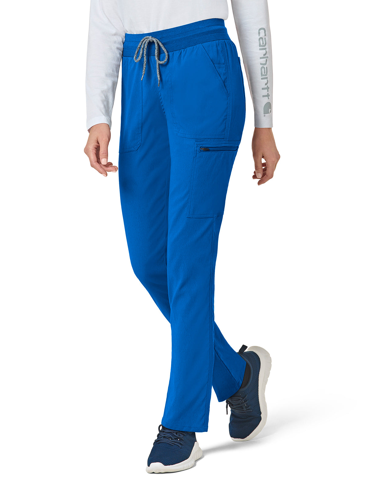Women's Eight-Pocket Slim Leg Pant - C52237 - Royal