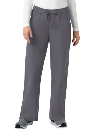 Women's Six-Pocket Ripstop Bootcut Cargo Scrub Pant - C52239 - Pewter