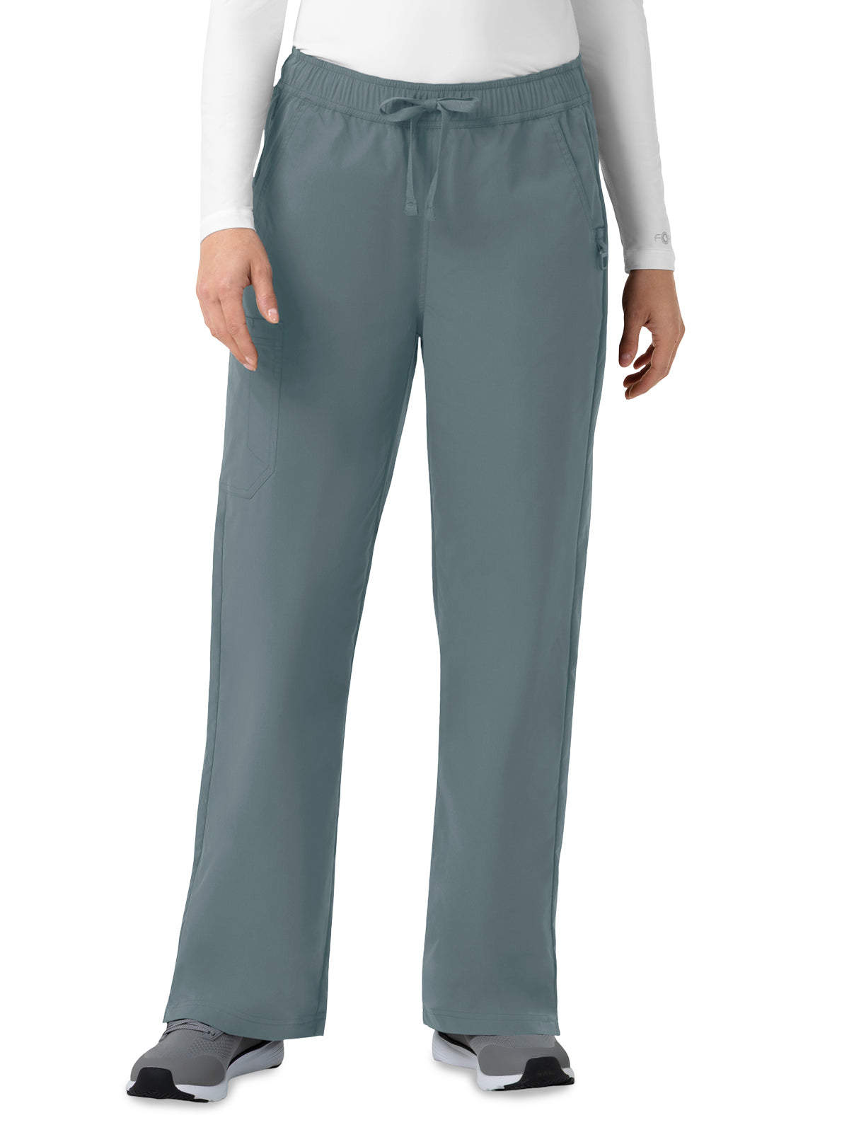 Women's Six-Pocket Ripstop Bootcut Cargo Scrub Pant - C52239 - Rolling Thunder