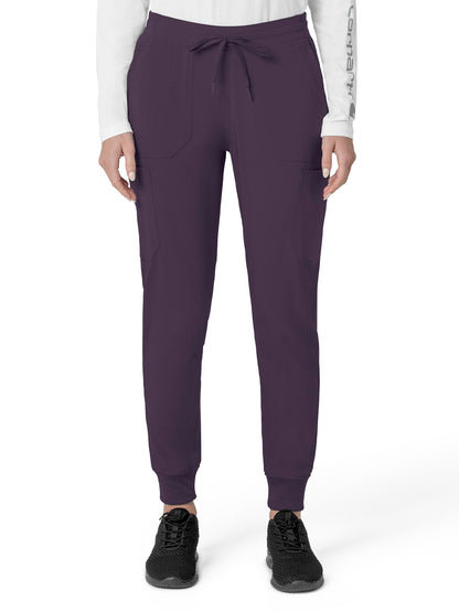 Women's Eight-Pocket Cargo Pant - C53110 - Black Plum