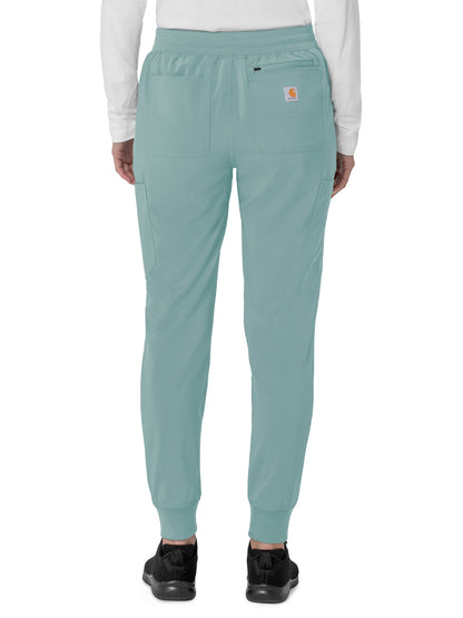 Women's Eight-Pocket Cargo Scrub Pant - C53110 - Summer Blue