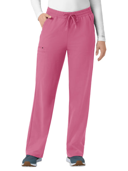 Women's Six-Pocket Boot Cut Scrub Pant - C53190 - Electric Fuschia
