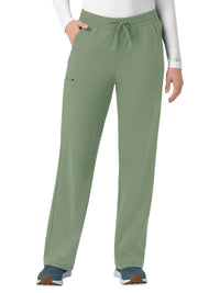 Women's Six-Pocket Boot Cut Scrub Pant - C53190 - Green Slate