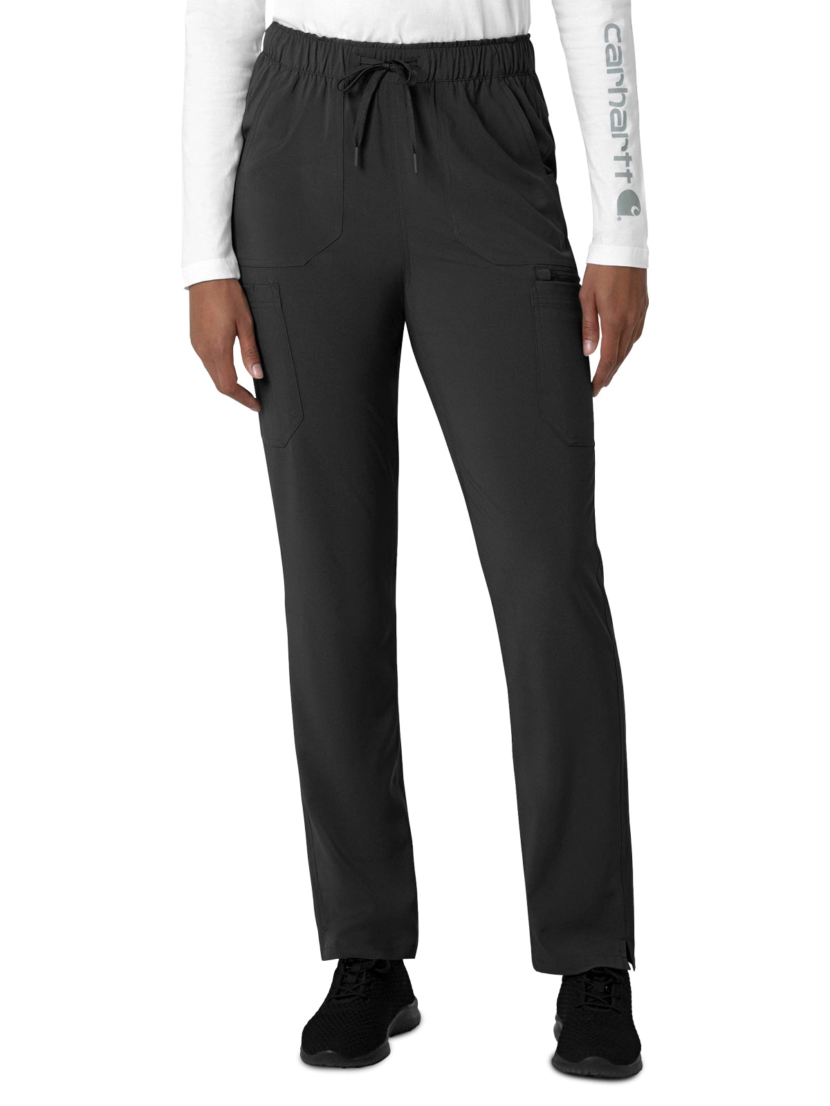 Women's Seven-Pocket Straight Leg Pant - C53210 - Black