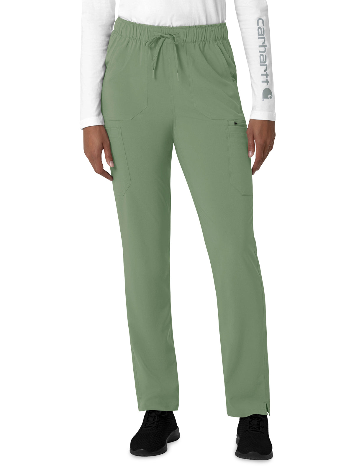 Women's Seven-Pocket Straight Leg Pant - C53210 - Green Slate
