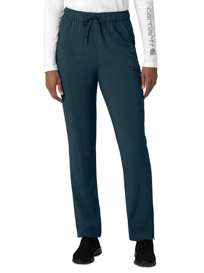 Women's Seven-Pocket Straight Leg Pant - C53210 - Navy