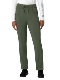 Women's Seven-Pocket Straight Leg Pant - C53210 - Olive